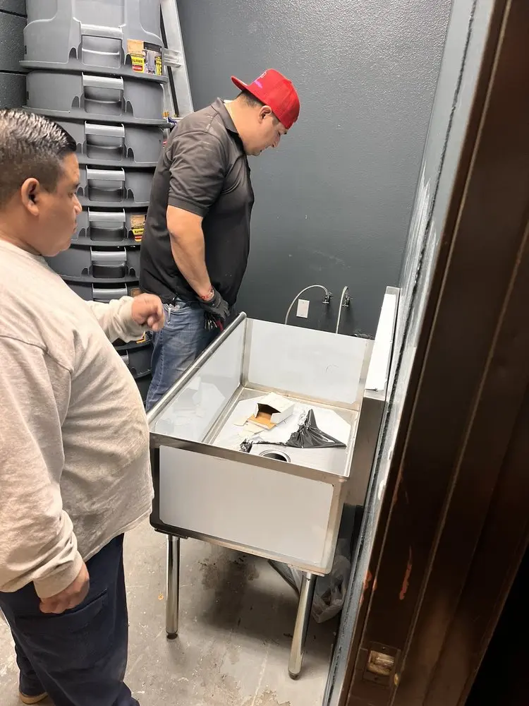 Commercial plumbing and sink installation in Greenfield